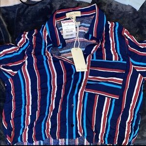 collared striped shirt. never worn